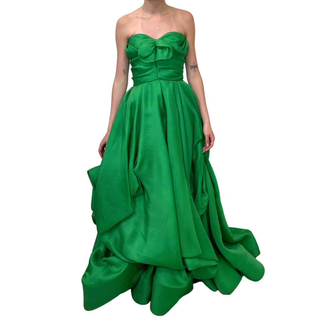 Oscar De La Renta Green Gown – The Refind Closet