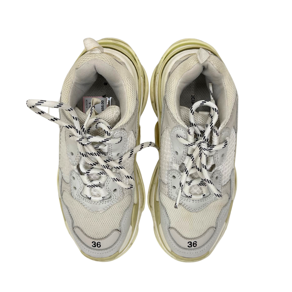 Balenciaga White Multi Triple S Sneakers 36 – The Refind Closet