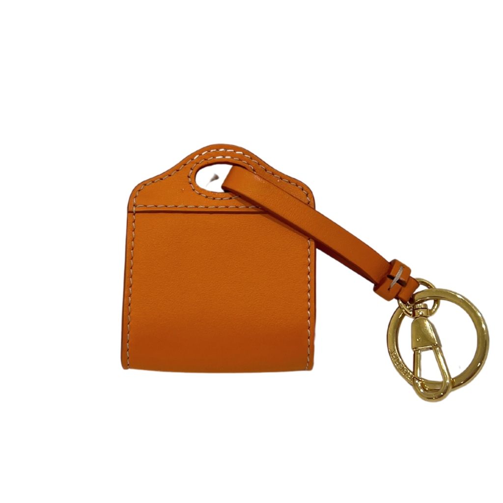 Burberry Pocket Bag Charm Orange Leather Gold HW