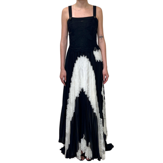 Givenchy Black White Floral Dress