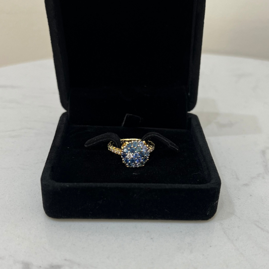 Blue Saphire Cluster Ring (retail 5990)