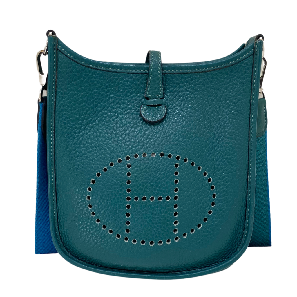 Hermes Teal Small Evelyn TPM