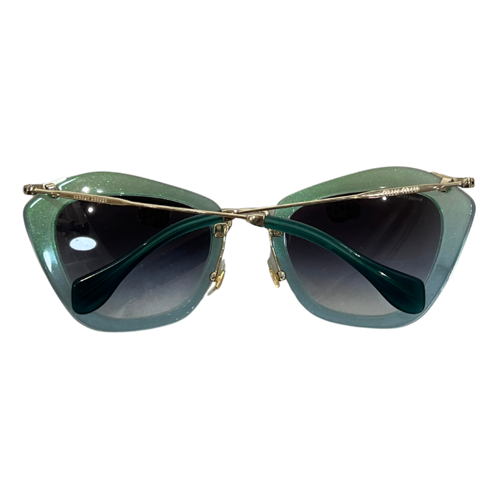 Green / Gold Miu Miu Sunnies