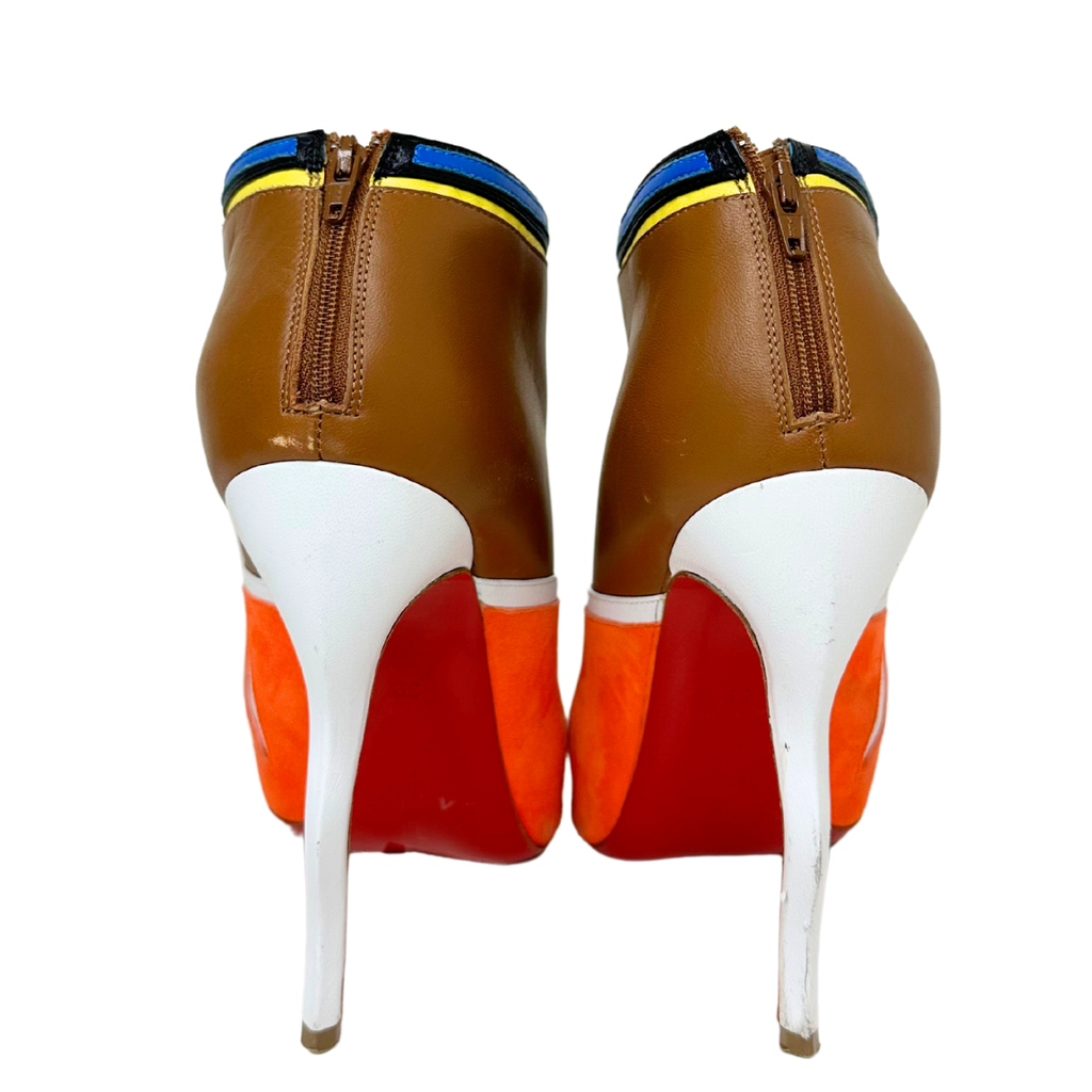 Louboutin Tribalou Suede Leather Booties