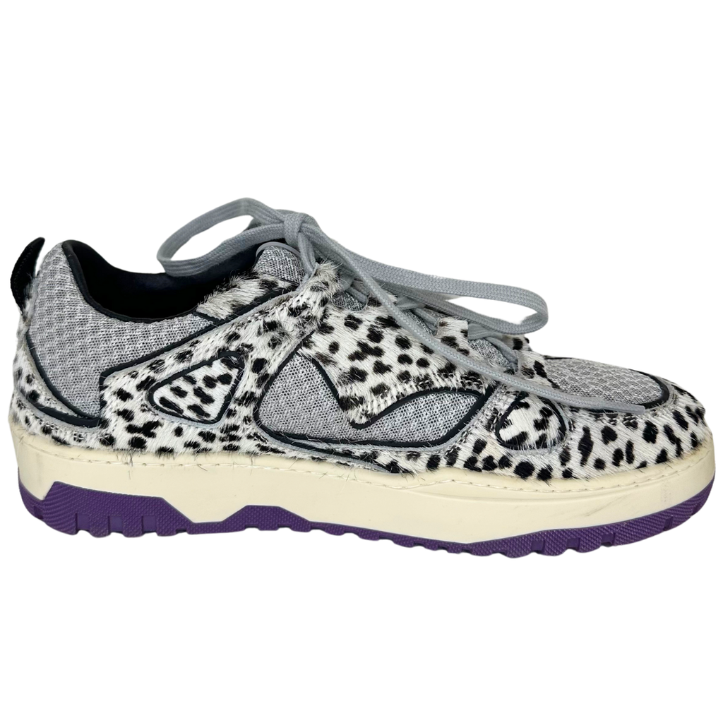 P448 Leopard Print/Nylon Trainers, 39