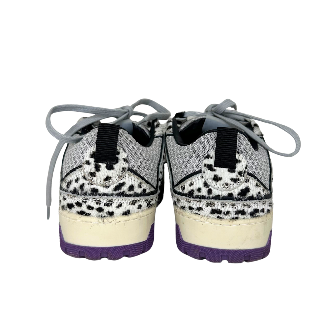 P448 Leopard Print/Nylon Trainers, 39