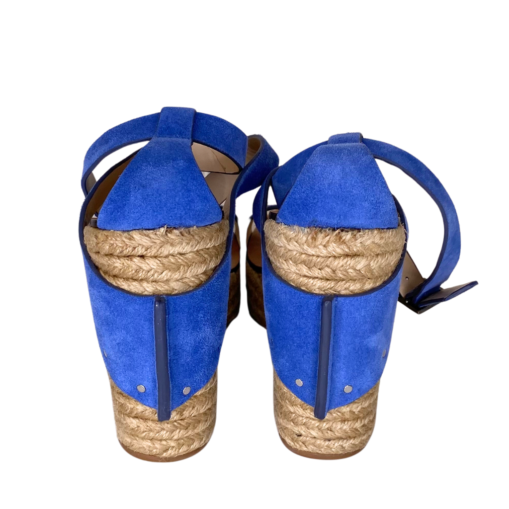 See by Chloe Blue Suede Wedges, 36 FP