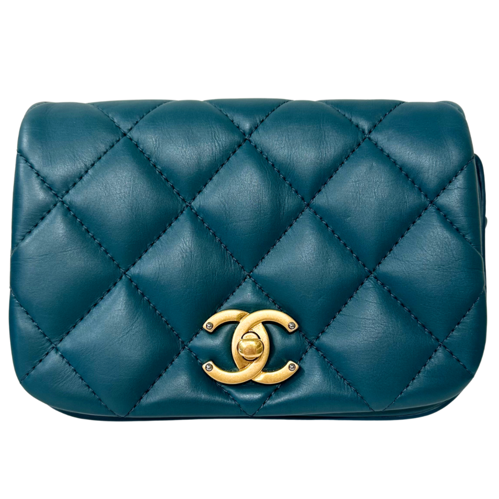 Chanel Lambskin Mini Quilted Green