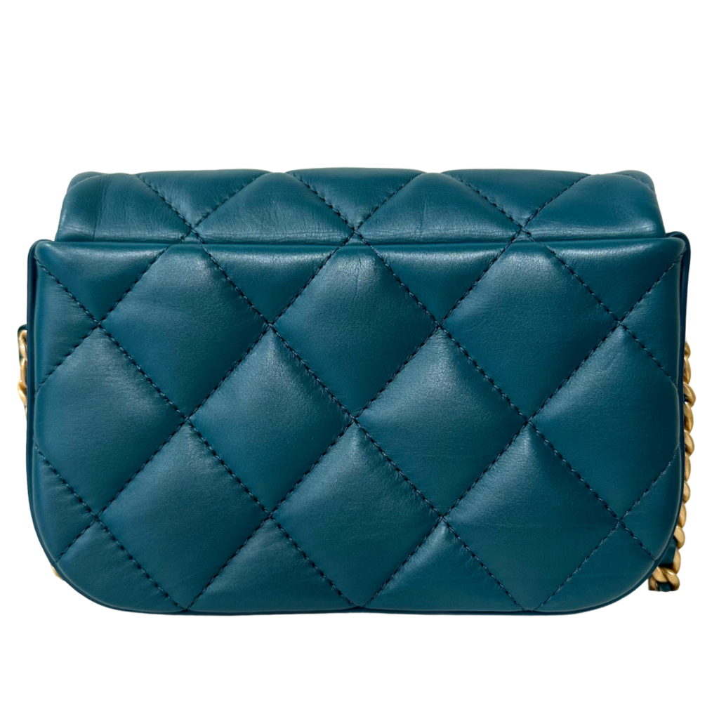 Chanel Lambskin Mini Quilted Green