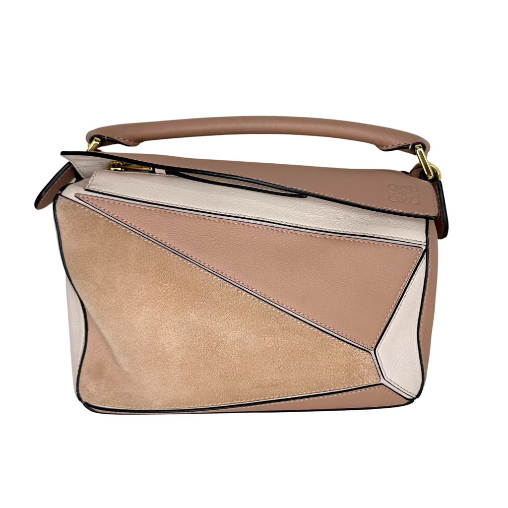 Loewe Small Nude Tricolor Puzzle Bag