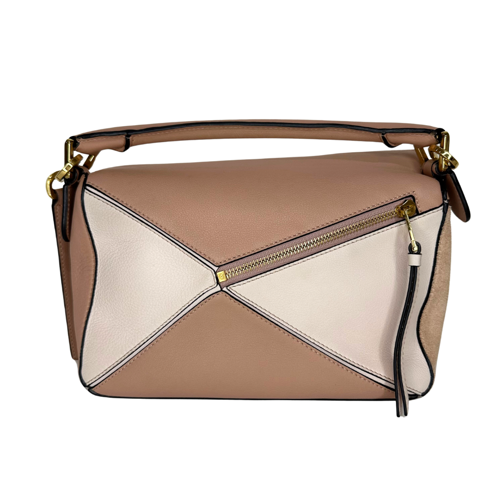 Loewe Small Nude Tricolor Puzzle Bag