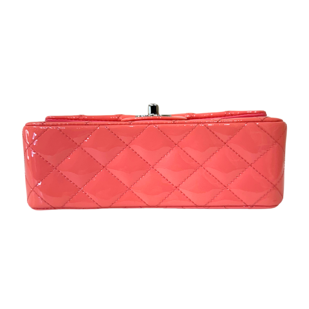 Chanel Light Pink Patent Mini Rectangular Flap