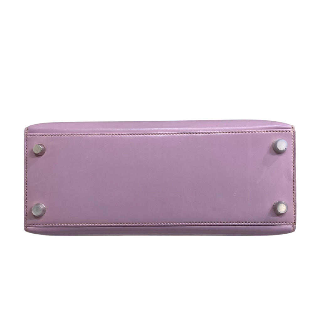 Hermes Kelly 25 Swift Mauve Palladium HW E Square (2001)