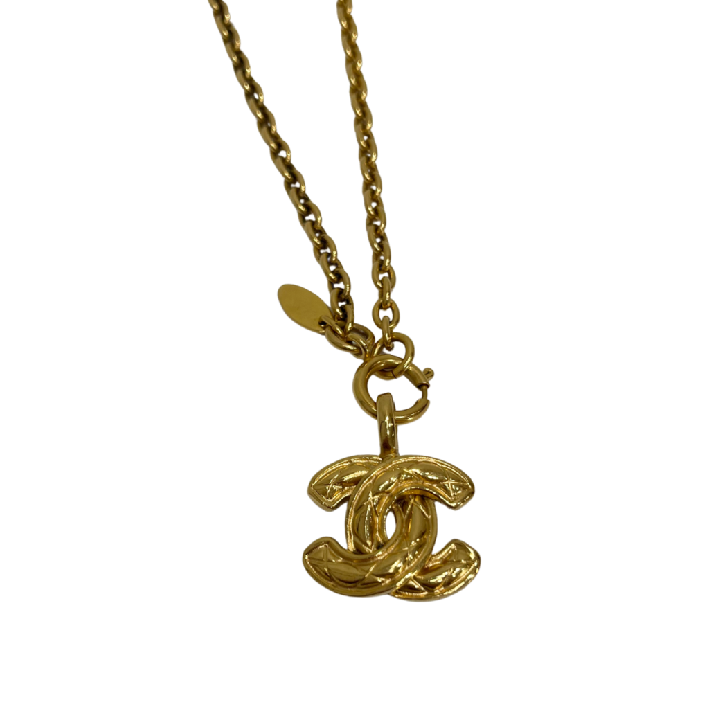 Chanel Coco Mark Matelasse Necklace