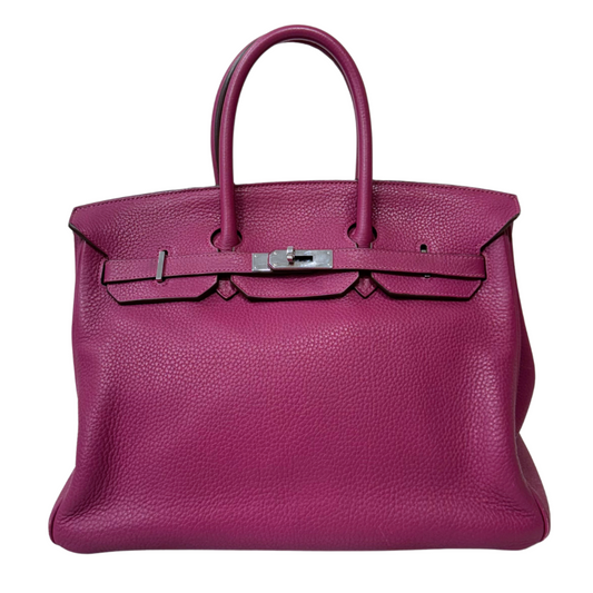 Hermes Togo Plum Birkin