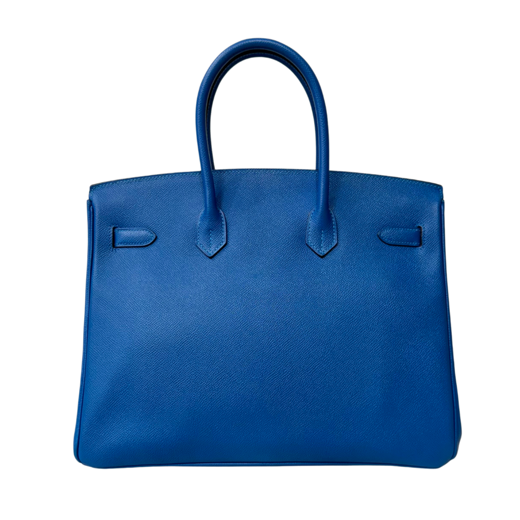 Hermes Mykonos Blue Epsom Birkin 35 Paladium 2011