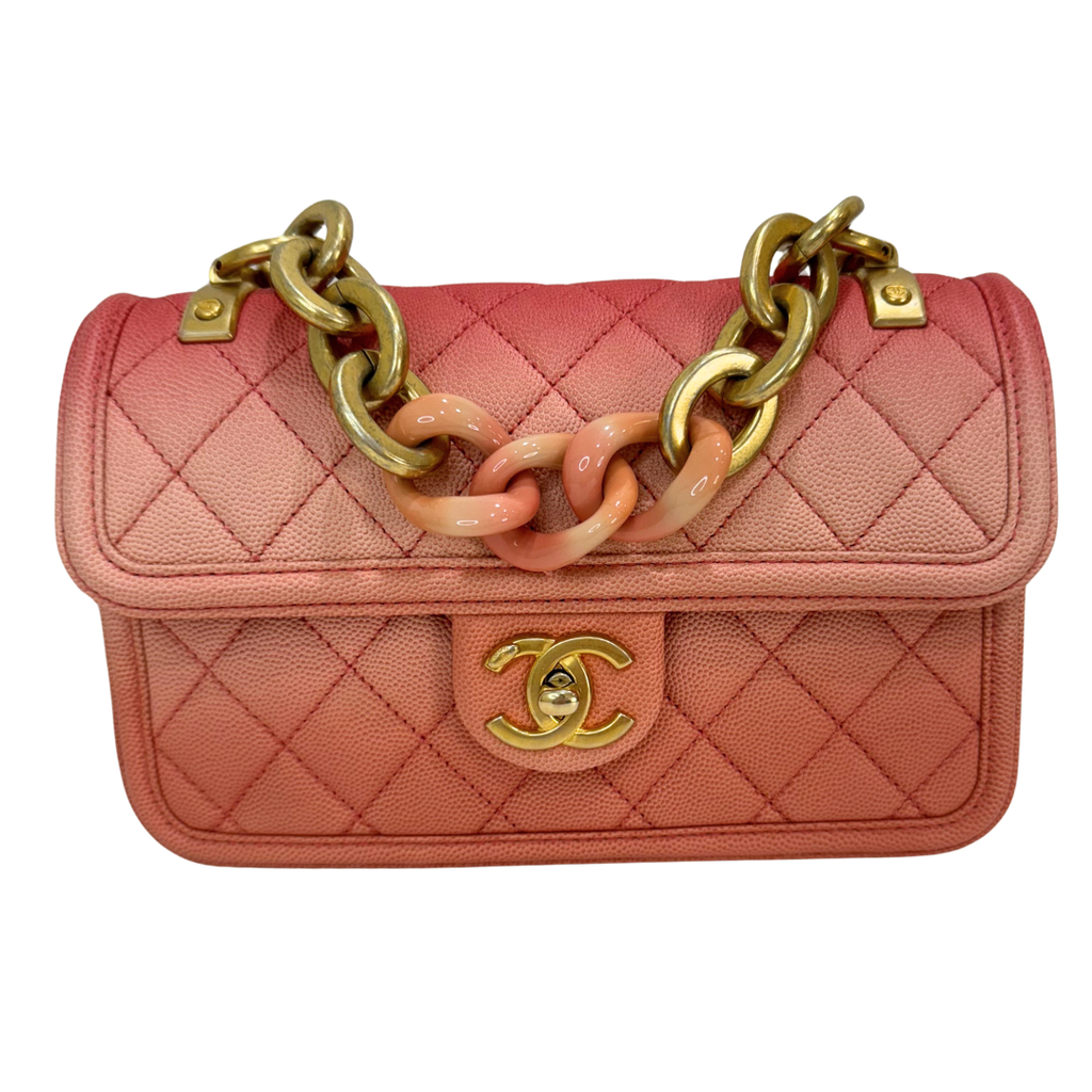 Chanel Coral Sunset on the Sea Flap Bag