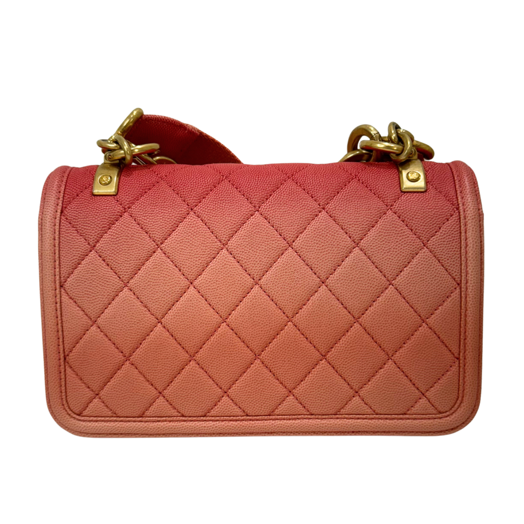 Chanel Coral Sunset on the Sea Flap Bag