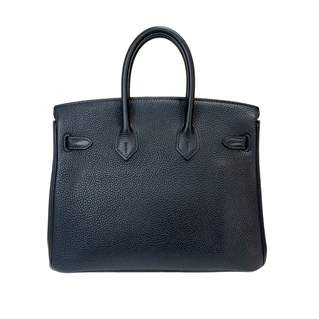 Hermes Birkin Black Togo Gold 25 C Stamp