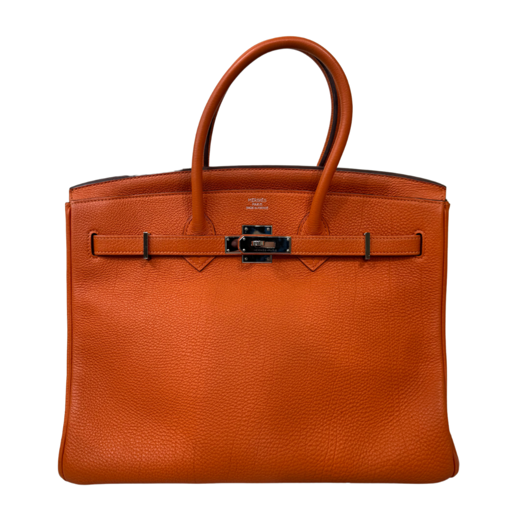 Hermes Orange Togo Birkin 35CM Palladium HW