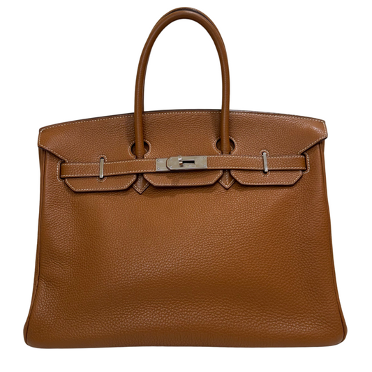 Hermes Gold Clemence Birkin 35CM Palladium HW 2011