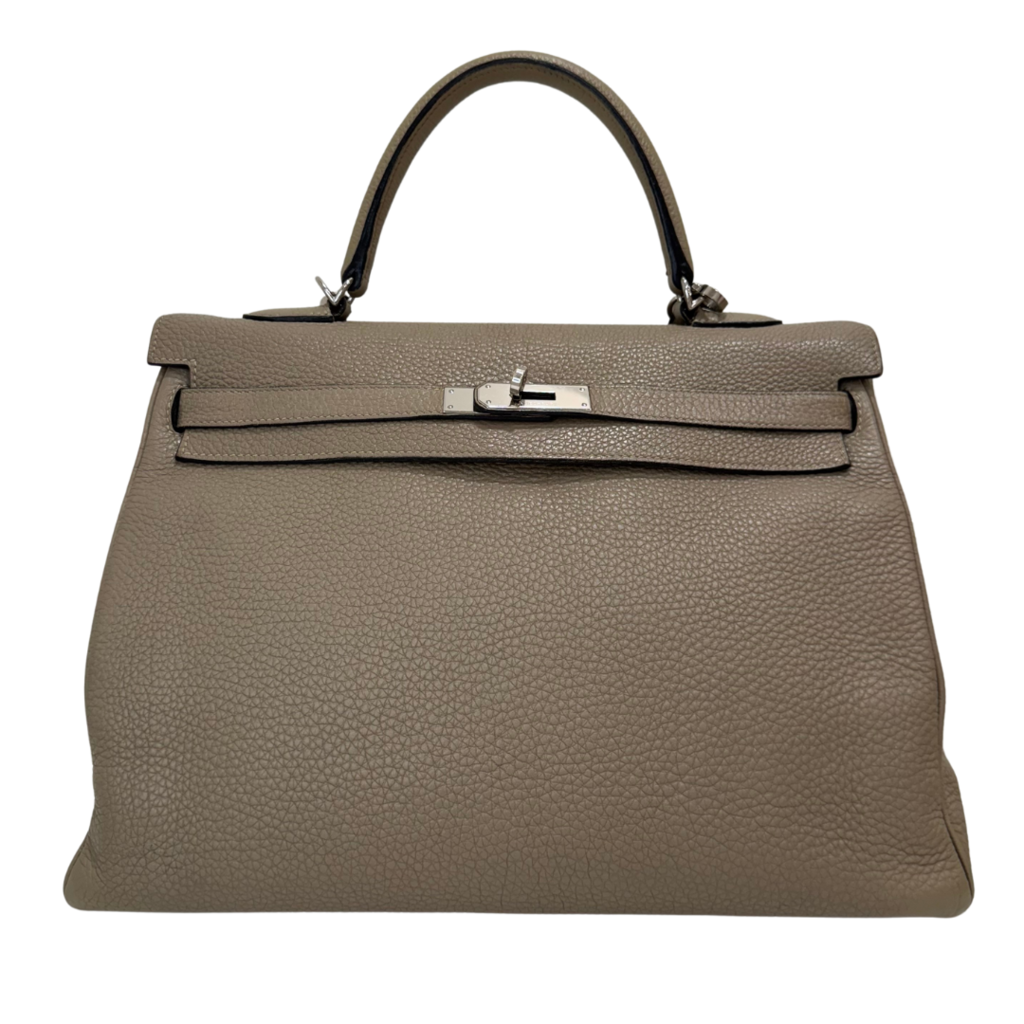 Hermes Kelly Gris Tourterelle Togo Palladium HW 35CM 2011