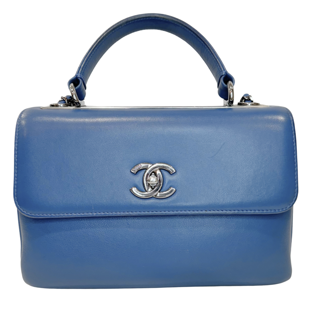 Chanel Trendy Blue Lambskin Silver HW Small 2019