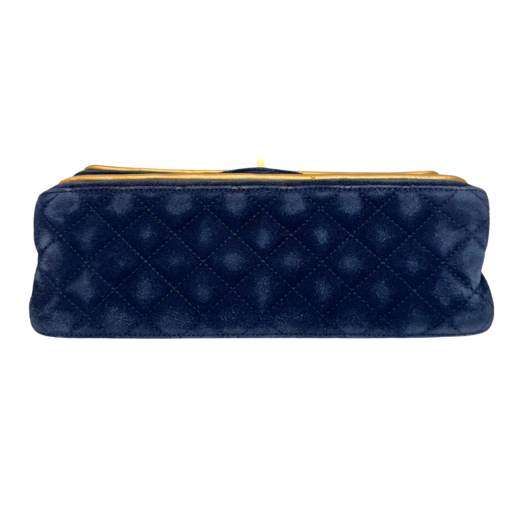 Chanel Reissue 2.55 Bag Navy Suede Gold HW 2016