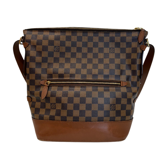 Louis Vuitton Damier Ebene Diane Bag Brown Coated Canvas & Leather Gold HW