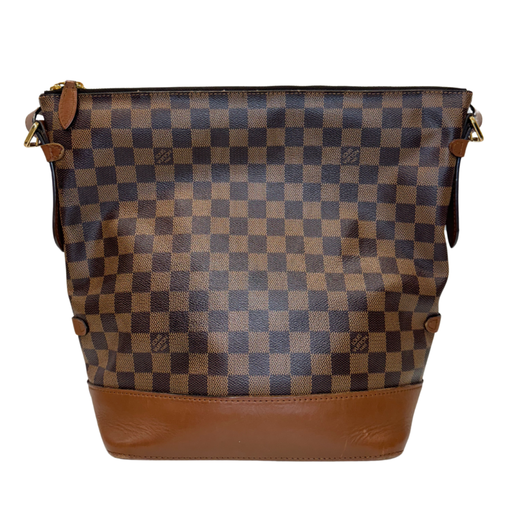 Louis Vuitton Damier Ebene Diane Bag Brown Coated Canvas & Leather Gold HW