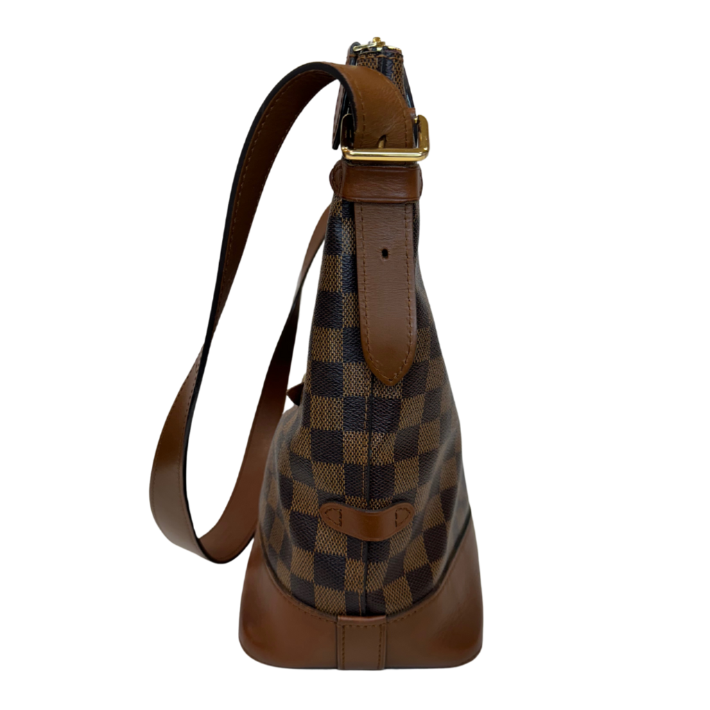 Louis Vuitton Damier Ebene Diane Bag Brown Coated Canvas & Leather Gold HW