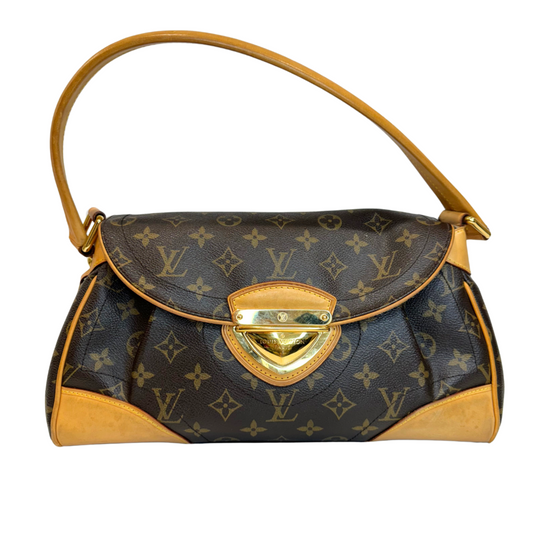 Louis Vuitton Monogram Beverly Brown Coated Canvas Gold HW MM 2007