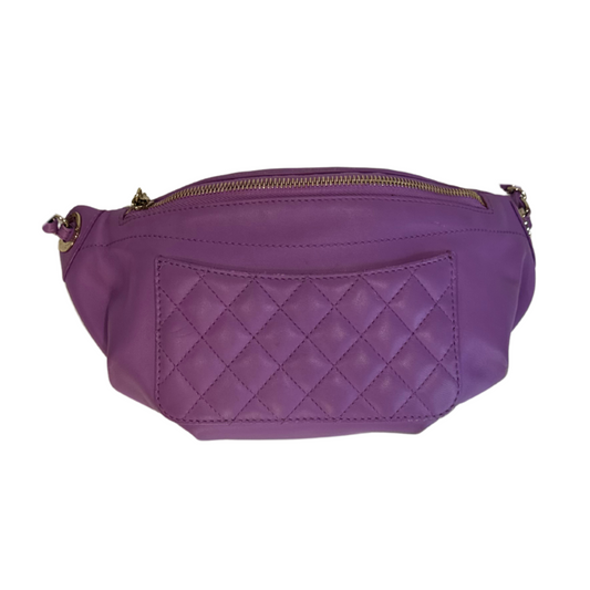 Chanel 2019 Purple Lambskin Belt Bag