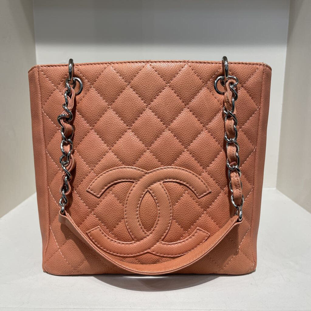 Chanel Pink Caviar Petite Shopping Tote