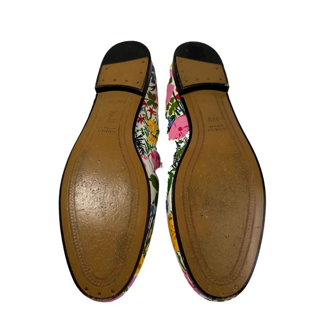 Floral Leather Loafers