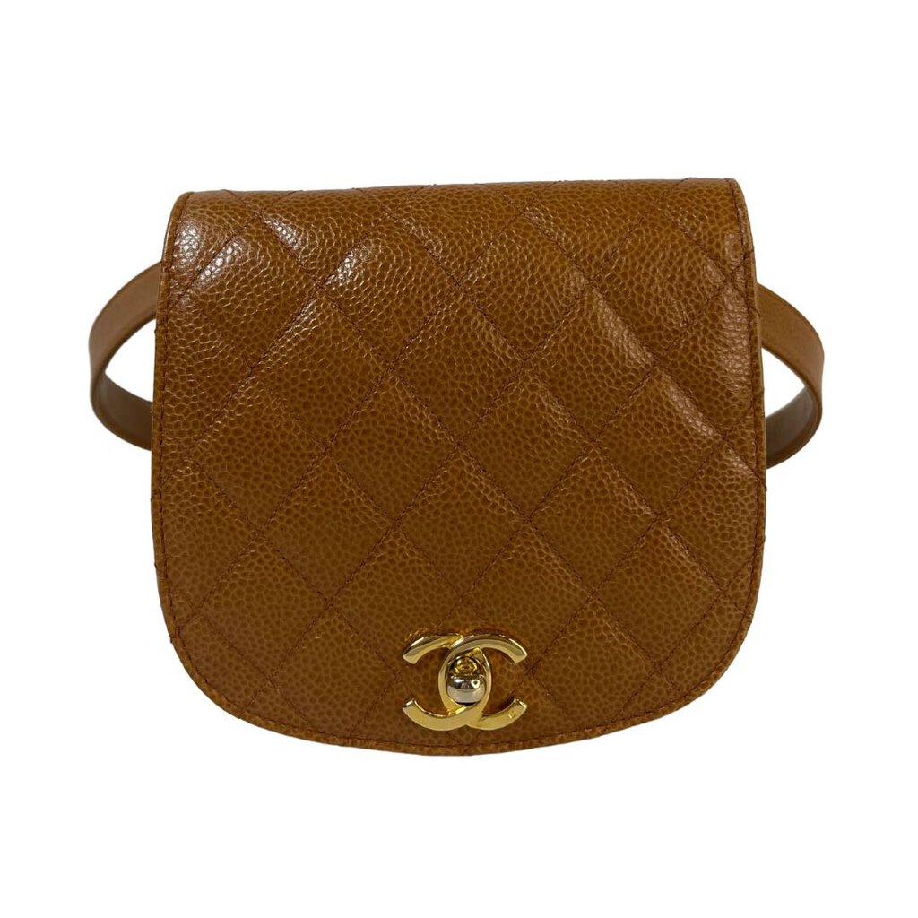 Brown Caviar Chanel Belt Bag